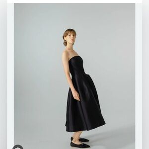 New with tags H&M Elegant Black Strapless Dress size M